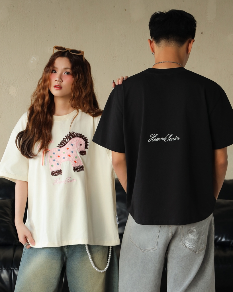 [NEW ARRIVAL]  Áo Thun Boxy Heaven Sent 