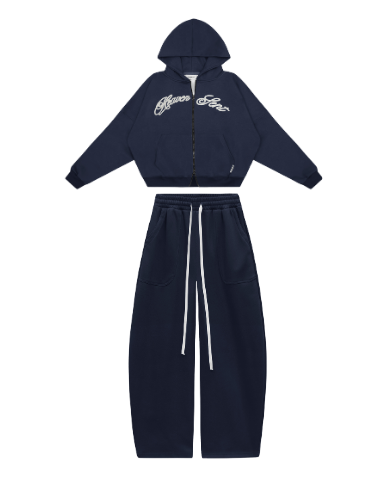 [NEW ARRIVAL] SÉT BỘ Nỉ Bông Cotton 410Gsm PREMIUM Thêu Mắc Xích Heaven Sent - HS_CB001