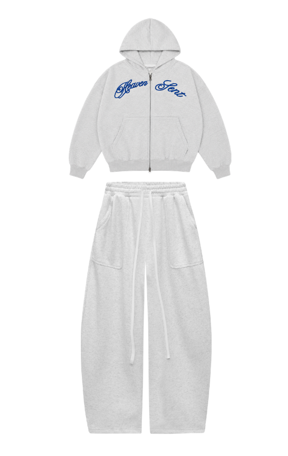 [NEW ARRIVAL] SET BỘ Nỉ Bông Cotton 410Gsm PREMIUM Thêu Mắc Xích Heaven Sent - HS_CB001