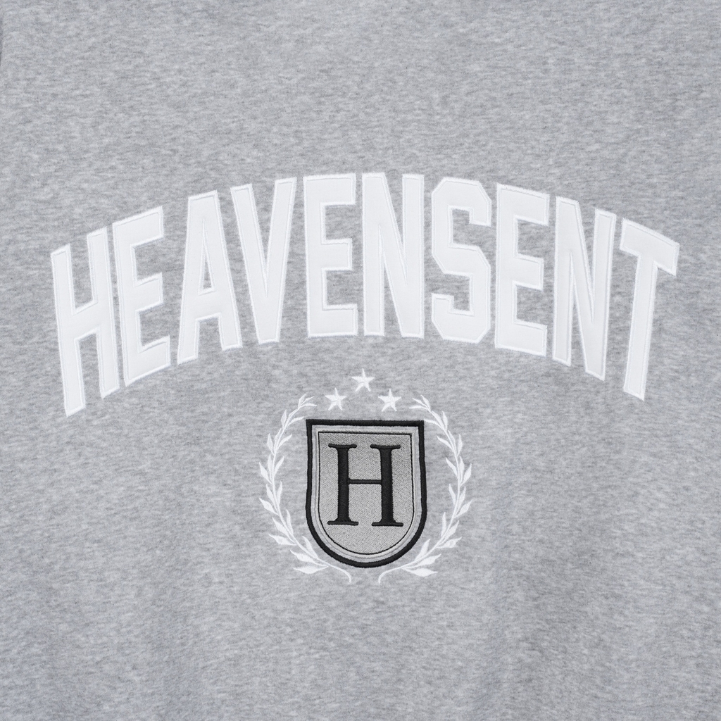 [SVIP] Áo Sweater Form Boxy Thêu Đắp HEAVEN SENT Chất Nỉ Bông - HS_HD001