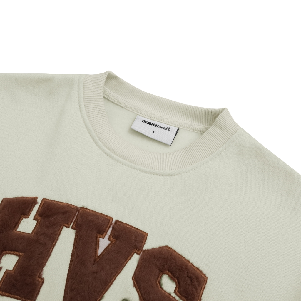 [NEW ARRIVAL]  Áo Sweater Nỉ Bông Form Boxy Cánh Dơi Thêu Đắp HEAVEN SENT - HS_HD004