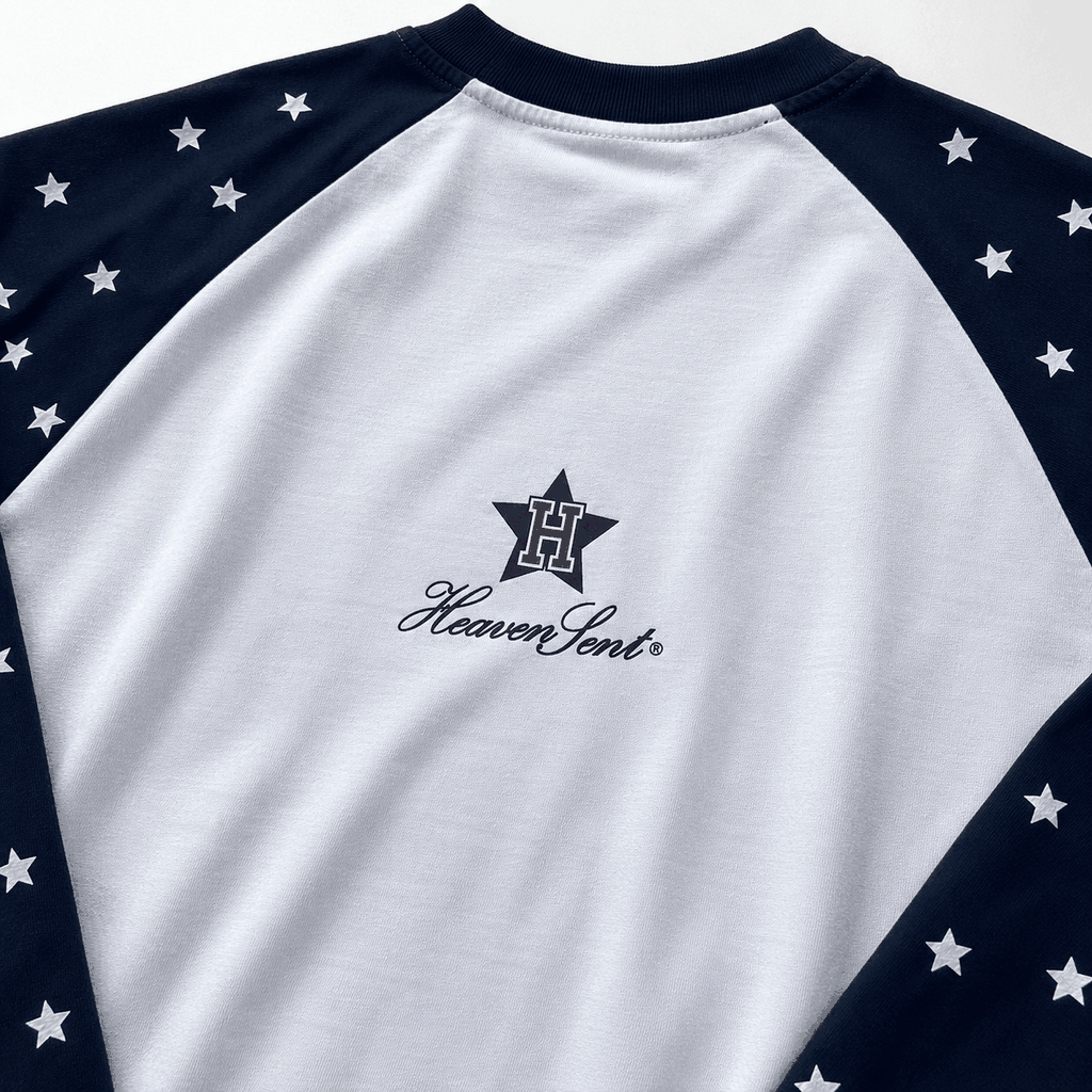 [NEW ARRIVAL] Áo Thun Tay Dài Heaven Sent Star Raglan Long Sleeve Boxy Tee - HS_TS009
