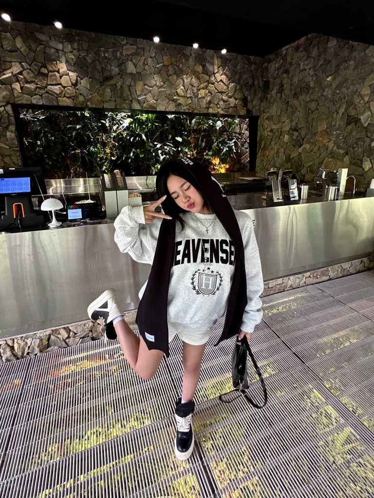 [SVIP] Áo Sweater Form Boxy Thêu Đắp HEAVEN SENT Chất Nỉ Bông - HS_HD001