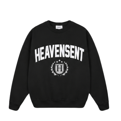 [SVIP] Áo Sweater Form Boxy Thêu Đắp HEAVEN SENT Chất Nỉ Bông - HS_HD001