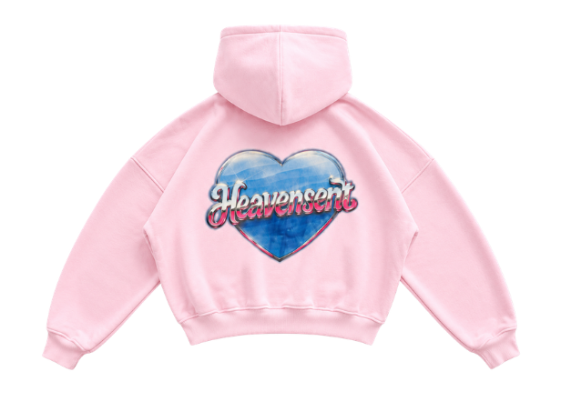 Áo Khoác Nỉ Bông Hoodie Zip HEAVEN SENT Form Boxy Cánh Dơi - HS_HD003