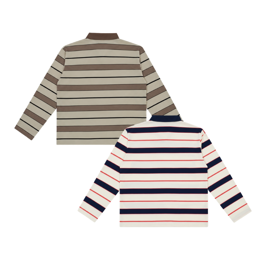 [NEW ARRIVAL]  Áo Thun Polo Sọc Tay Dài Long Sleeve Thêu Logo - HS_TS008