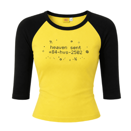 [NEW ARRIVAL] Áo Thun Raglan Tay Lửng HEAVEN SENT Form Ôm - HS_TS016