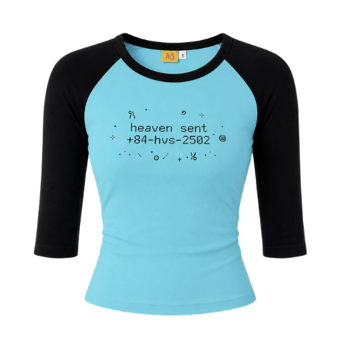 [NEW ARRIVAL] Áo Thun Raglan Tay Lửng HEAVEN SENT Form Ôm - HS_TS016