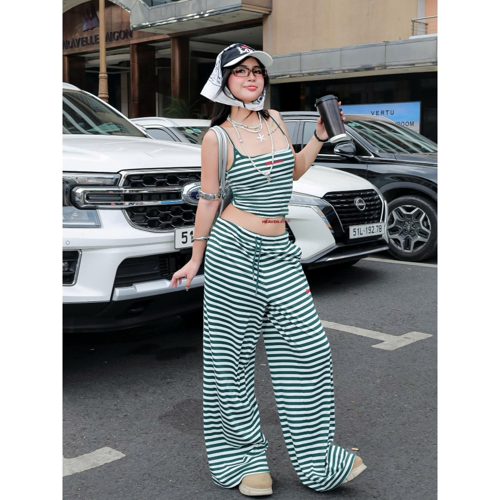 [BST HÈ 2026] Quần Dài HeavenSent Sọc Ống Rộng Summer Collection - HS_PS002