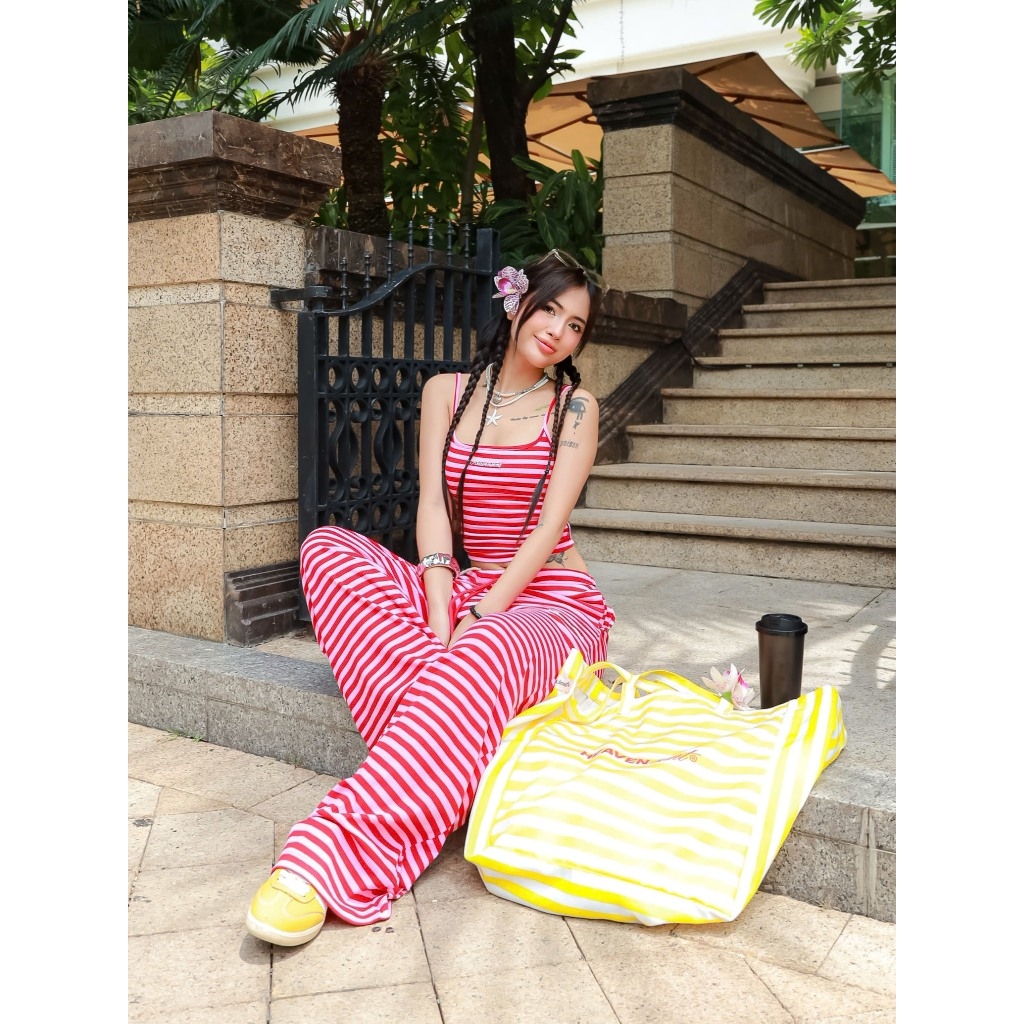 [BST HÈ 2026] Quần Dài HeavenSent Sọc Ống Rộng Summer Collection - HS_PS002