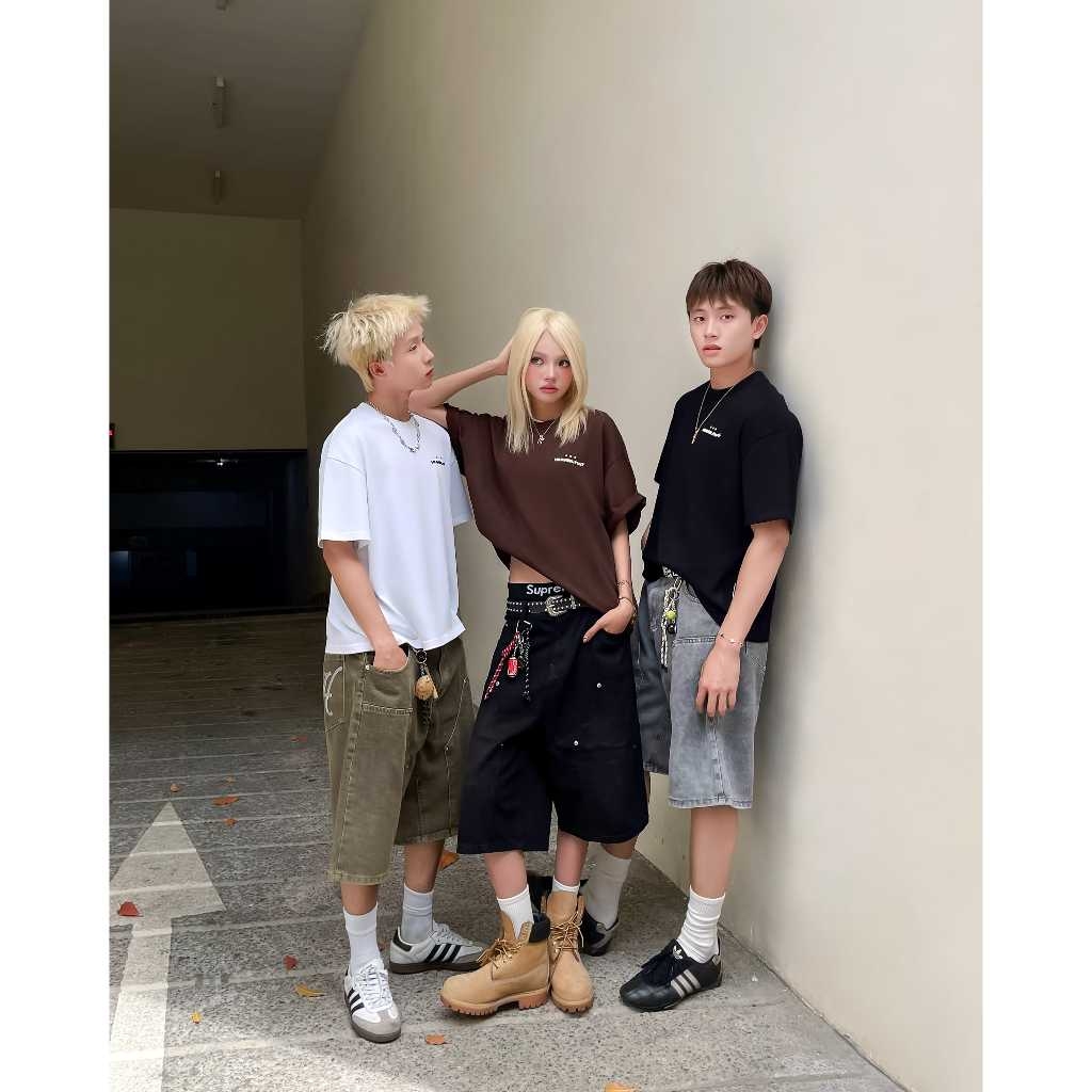 [SVIP] Quần Short Jean Đính Cúc Heaven Sent Wash Ống Rộng - HS_PS004