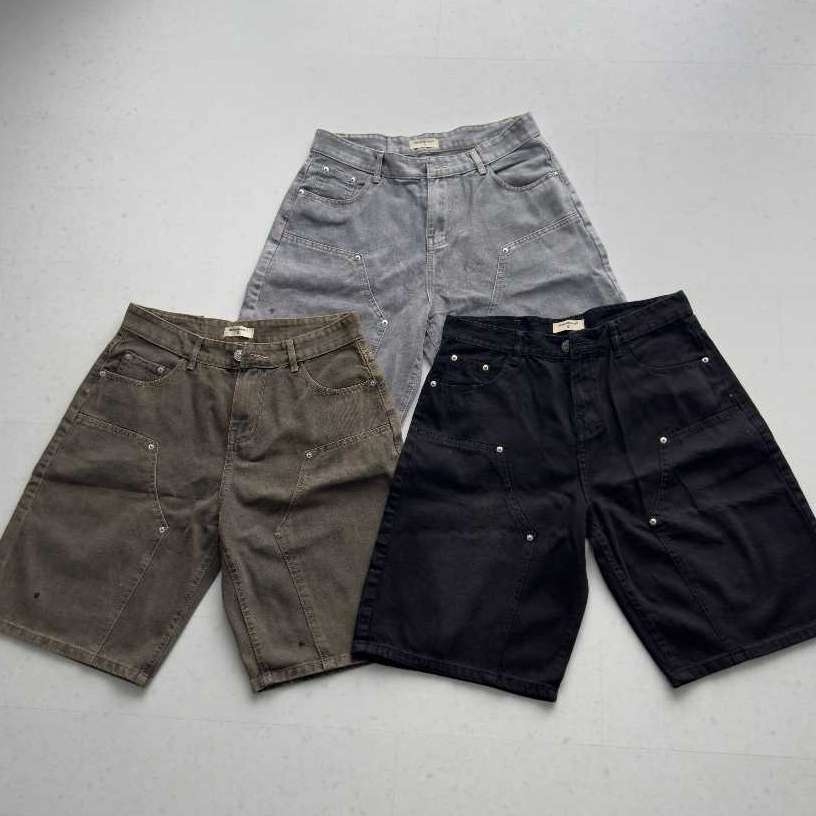 [SVIP] Quần Short Jean Đính Cúc Heaven Sent Wash Ống Rộng - HS_PS004