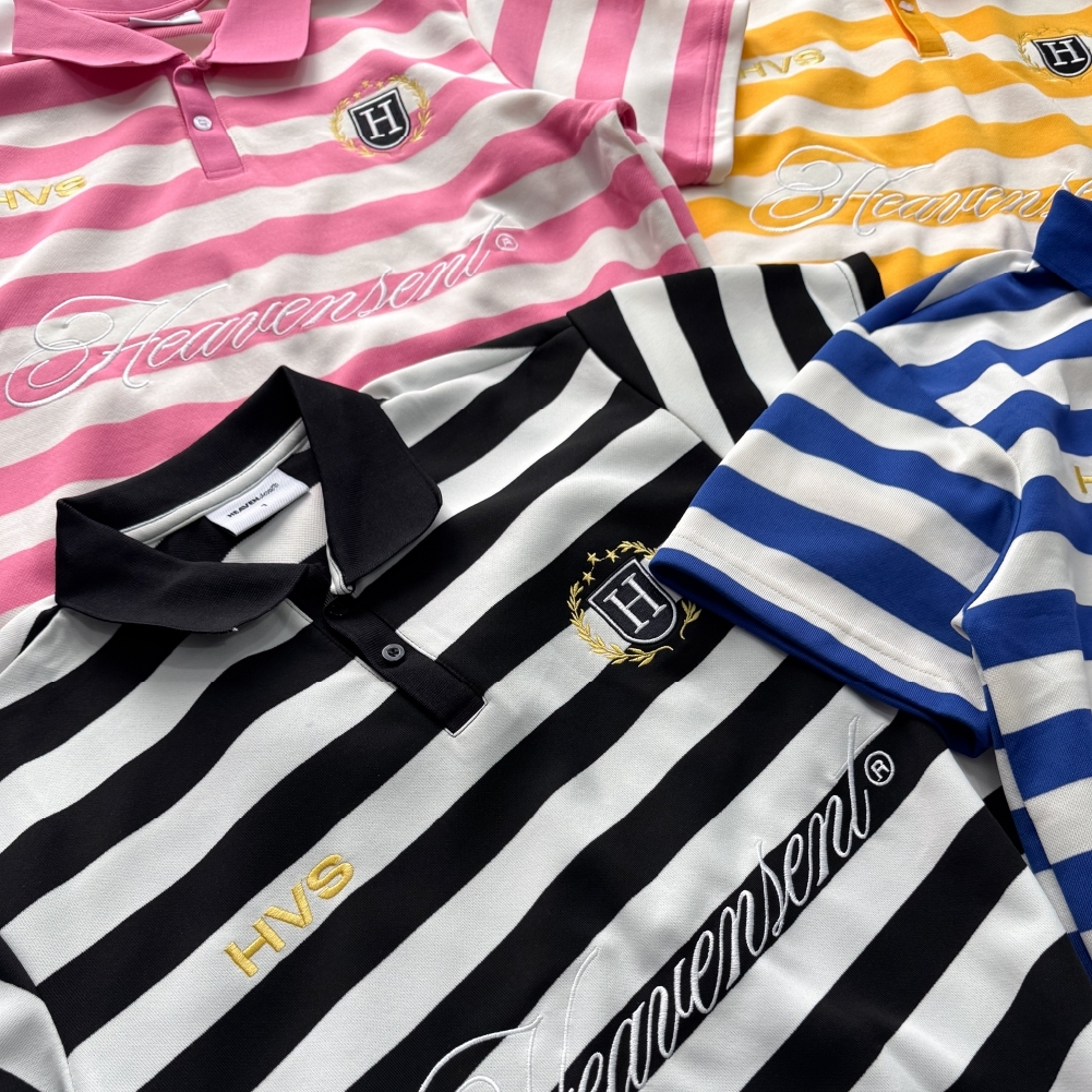 [NEW ARRIVAL] Áo Polo Boxy Thêu Logo Heaven Sent Unisex - HS_TS007