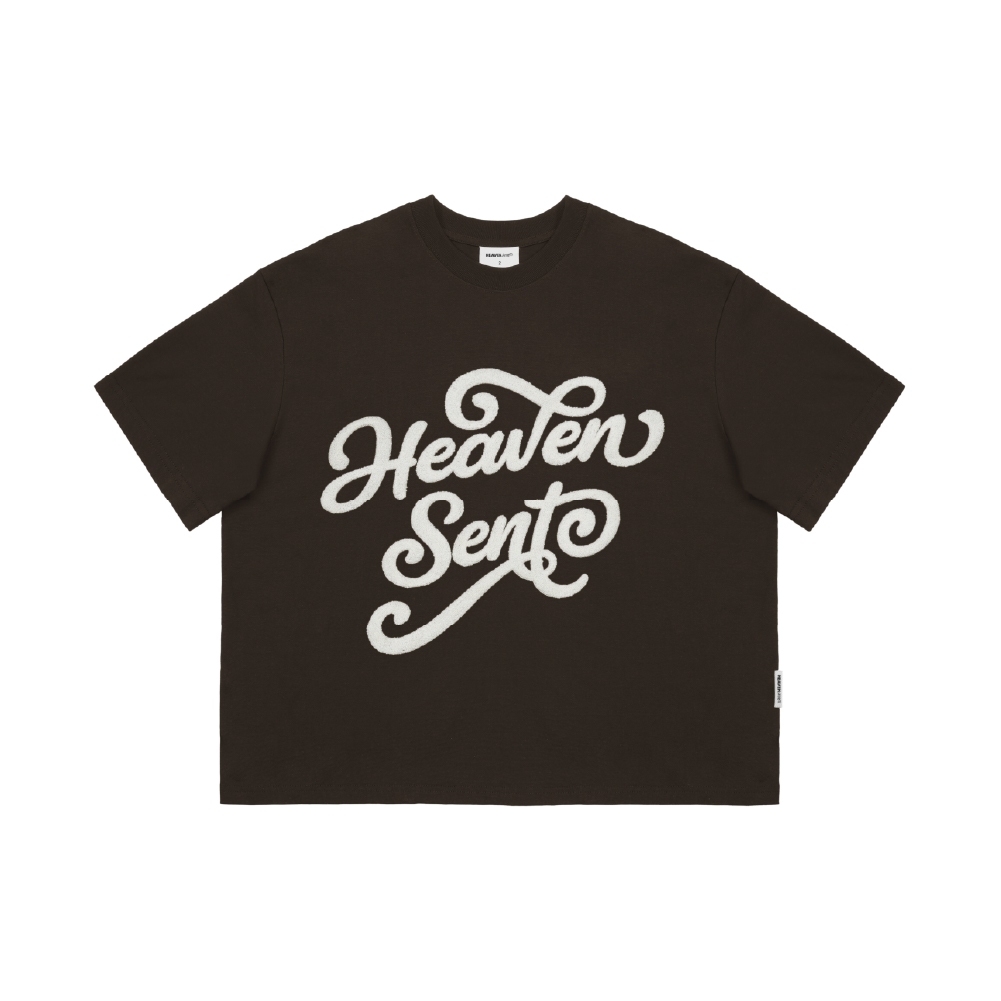 [NEW ARRIVAL] Áo Thun Boxy 280GSM Thêu Xù Heaven Sent Unisex  - HS_TS006