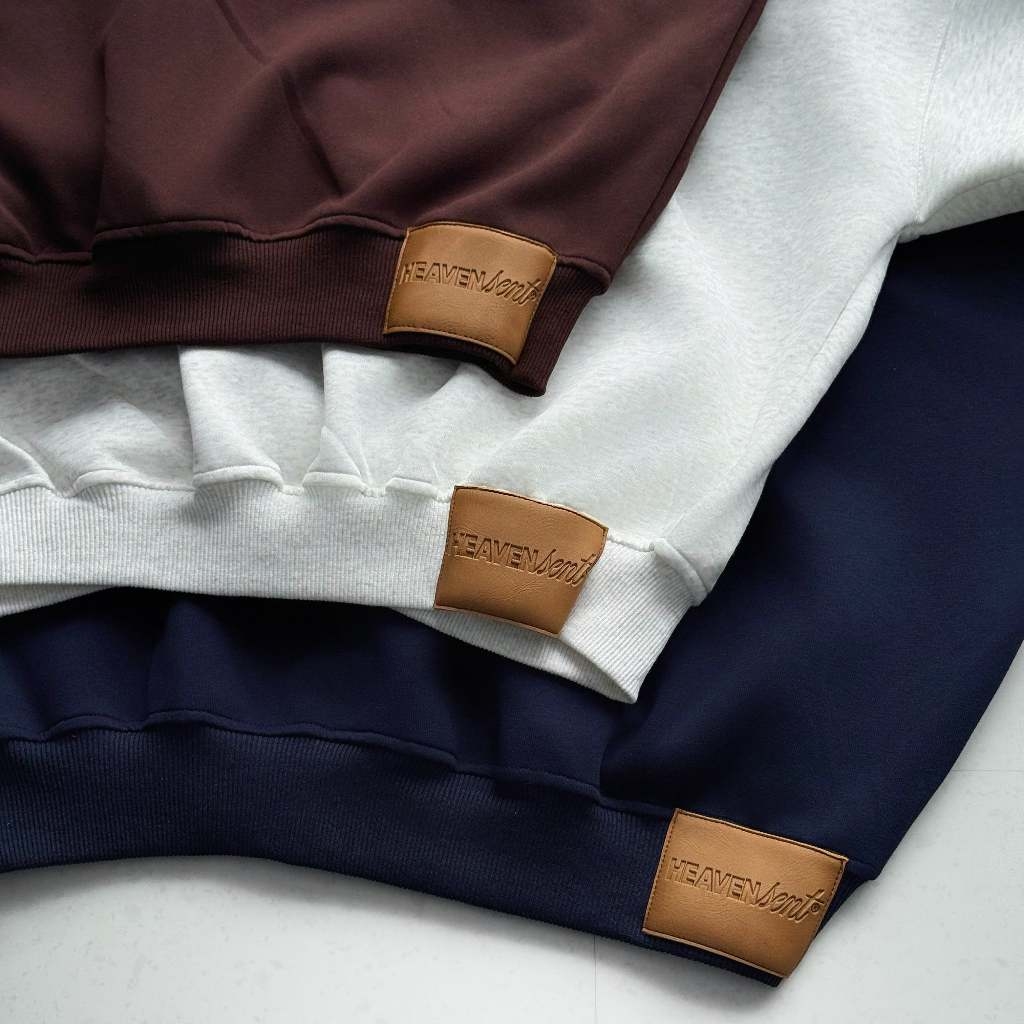 [NEW ARRIVAL] SET Hoodie Zip Ép Hàn 350Gsm PREMIUM Thêu Mắc Xích Heaven Sent - HS_CB002