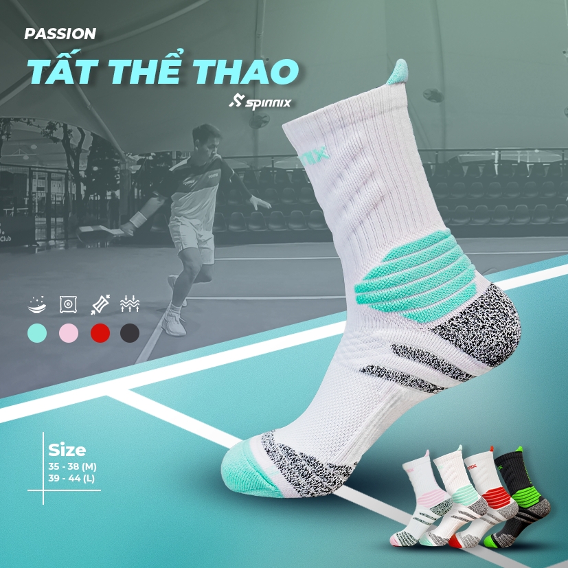 Tất thể thao Spinnix Passion