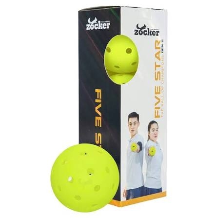 Bóng Pickleball Zocker Five Star Gen 2 ZB02 (Hộp 3 quả)