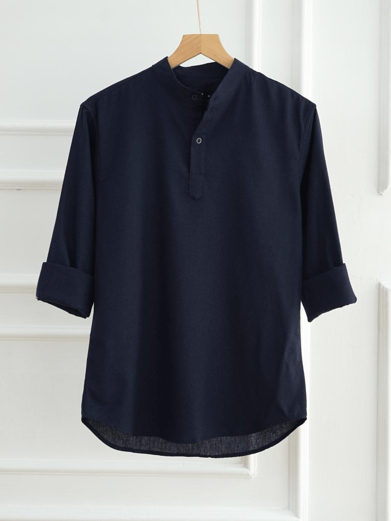 Áo Sơ Mi Nam Tay Dài Chất Liệu Vải Linen Cao Cấp, Cổ Bẻ Nam Tính, Form Dáng Thanh Lịch - LUCIINON