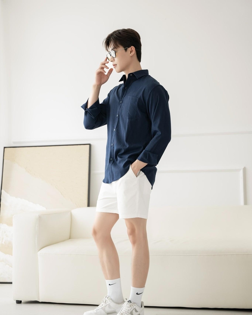 Áo Sơ Mi Tay Dài Nam Chất Vải Linen Cao Cấp, Form Regular Hàn Thanh Lịch, Chống Nhăn Tốt - LUCIINON