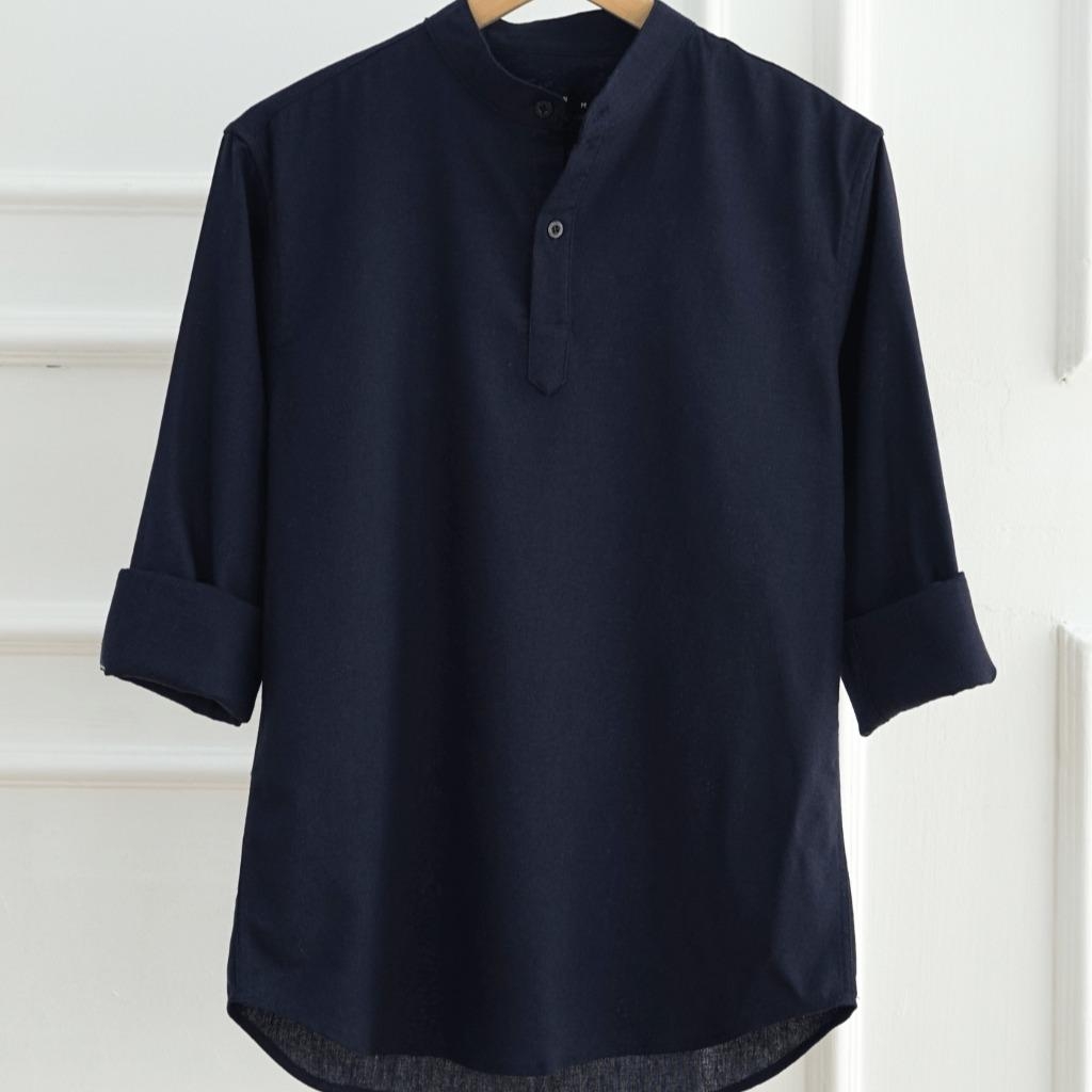 Áo Sơ Mi Nam Tay Dài Chất Liệu Vải Linen Cao Cấp, Cổ Bẻ Nam Tính, Form Dáng Thanh Lịch - LUCIINON