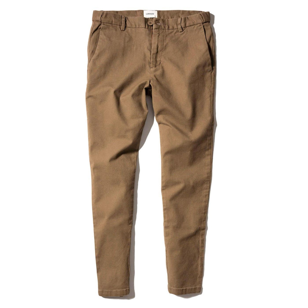 Quần Kaki Nam Chất Chất Liệu Vải Kaki, Lưng Cúc Co Giãn Dáng SlimFit, Cotton Menswear - LUCIINON