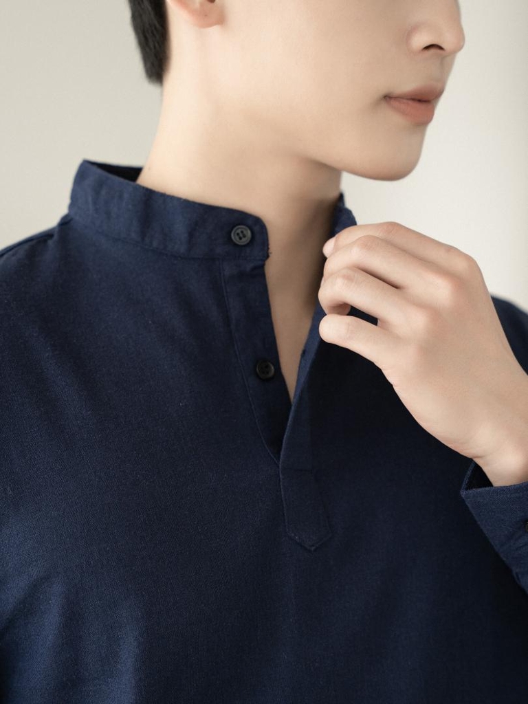 Áo Sơ Mi Nam Tay Dài Chất Liệu Vải Linen Cao Cấp, Cổ Bẻ Nam Tính, Form Dáng Thanh Lịch - LUCIINON