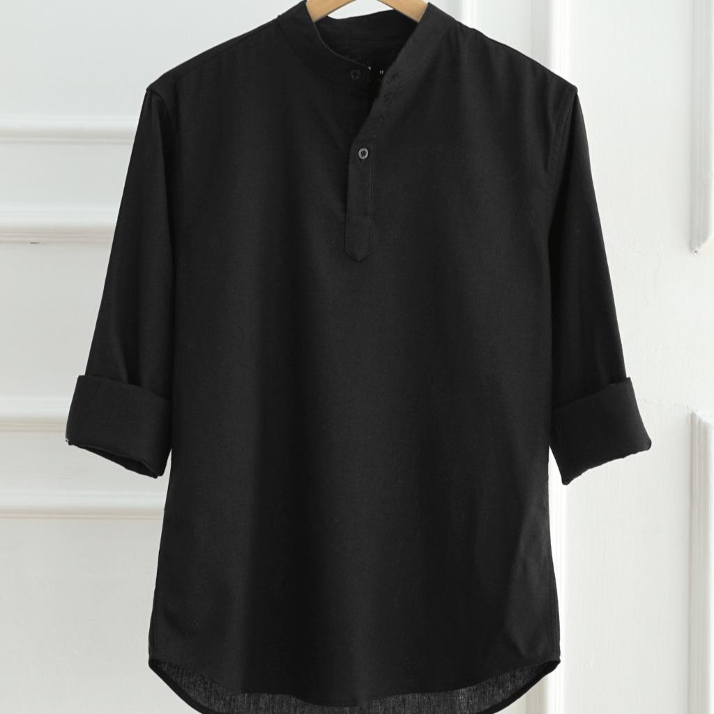Áo Sơ Mi Nam Tay Dài Chất Liệu Vải Linen Cao Cấp, Cổ Bẻ Nam Tính, Form Dáng Thanh Lịch - LUCIINON