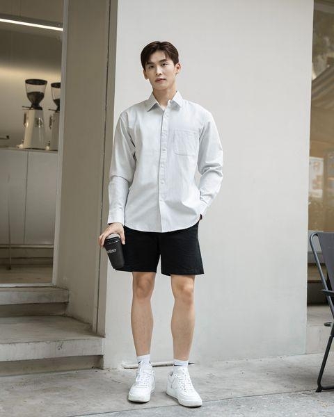 Áo Sơ Mi Nam Tay Dài SMALLINE Vải Oxford Cao Cấp Phối Sọc, Thoáng Mát, Giữ Form Chuẩn - LUCIINON