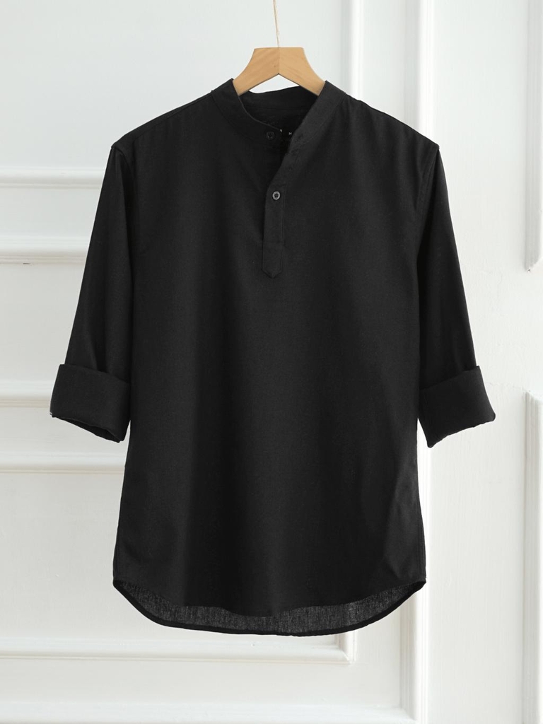Áo Sơ Mi Nam Tay Dài Chất Liệu Vải Linen Cao Cấp, Cổ Bẻ Nam Tính, Form Dáng Thanh Lịch - LUCIINON