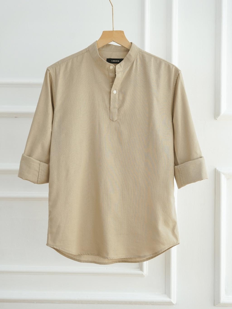 Áo Sơ Mi Nam Tay Dài Chất Liệu Vải Linen Cao Cấp, Cổ Bẻ Nam Tính, Form Dáng Thanh Lịch - LUCIINON