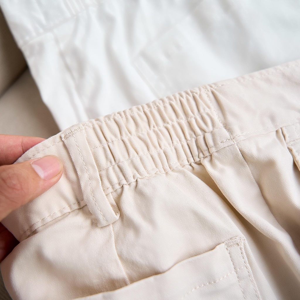 Quần Short Nam Cạp Chun Chất Vải Kaki Mềm Cao Cấp, Chống Nhăn, Chuẩn Form - LUCIINON