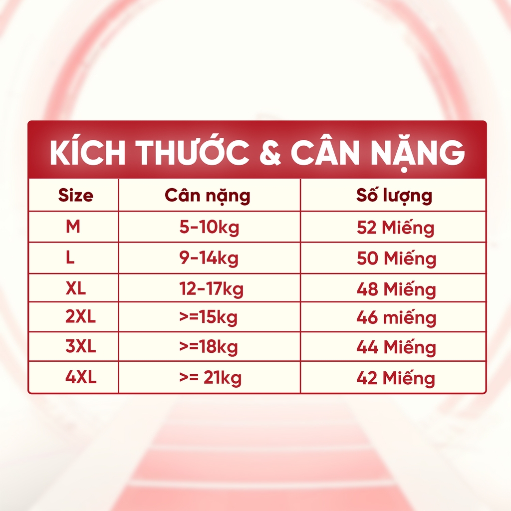 Tã quần trẻ em Oubiroi 42 miếng (4XL)/6