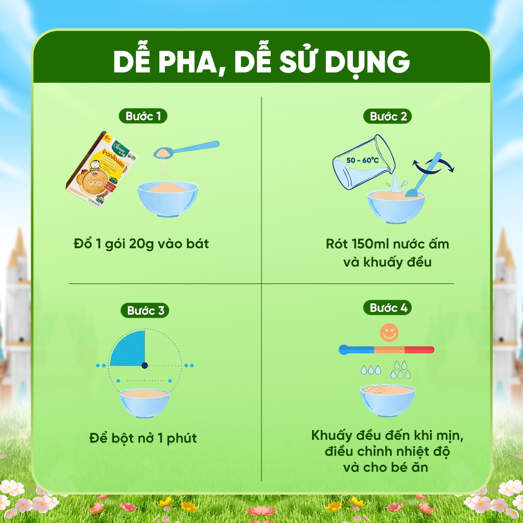 Bột ăn dặm Gạo lứt Organic Xongdur Baby vị Chuối và Bí ngô 120G