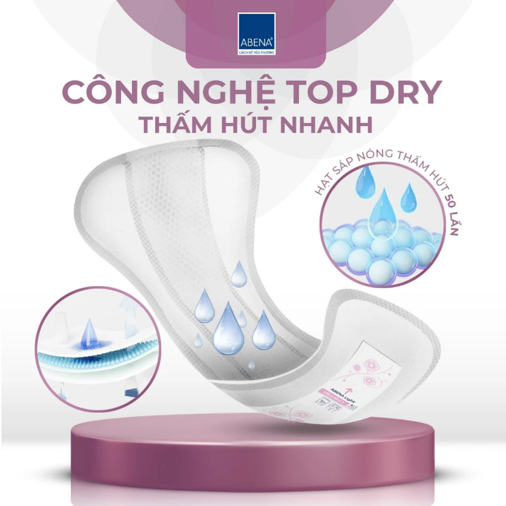 Băng vệ sinh hàng ngày ABENA light untral mini 24 miếng/12- gói