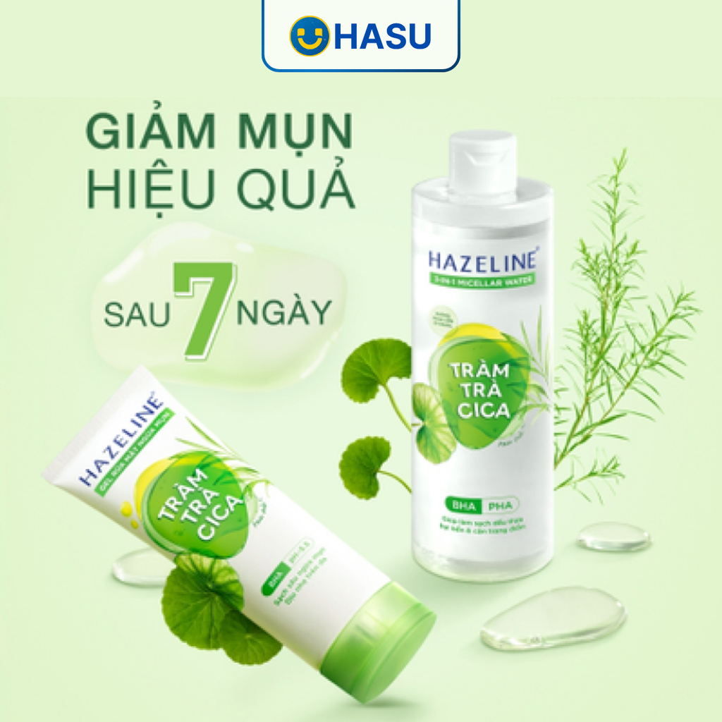 Sữa rửa mặt Hazeline tràm trà rau má 100g/24 tuýt