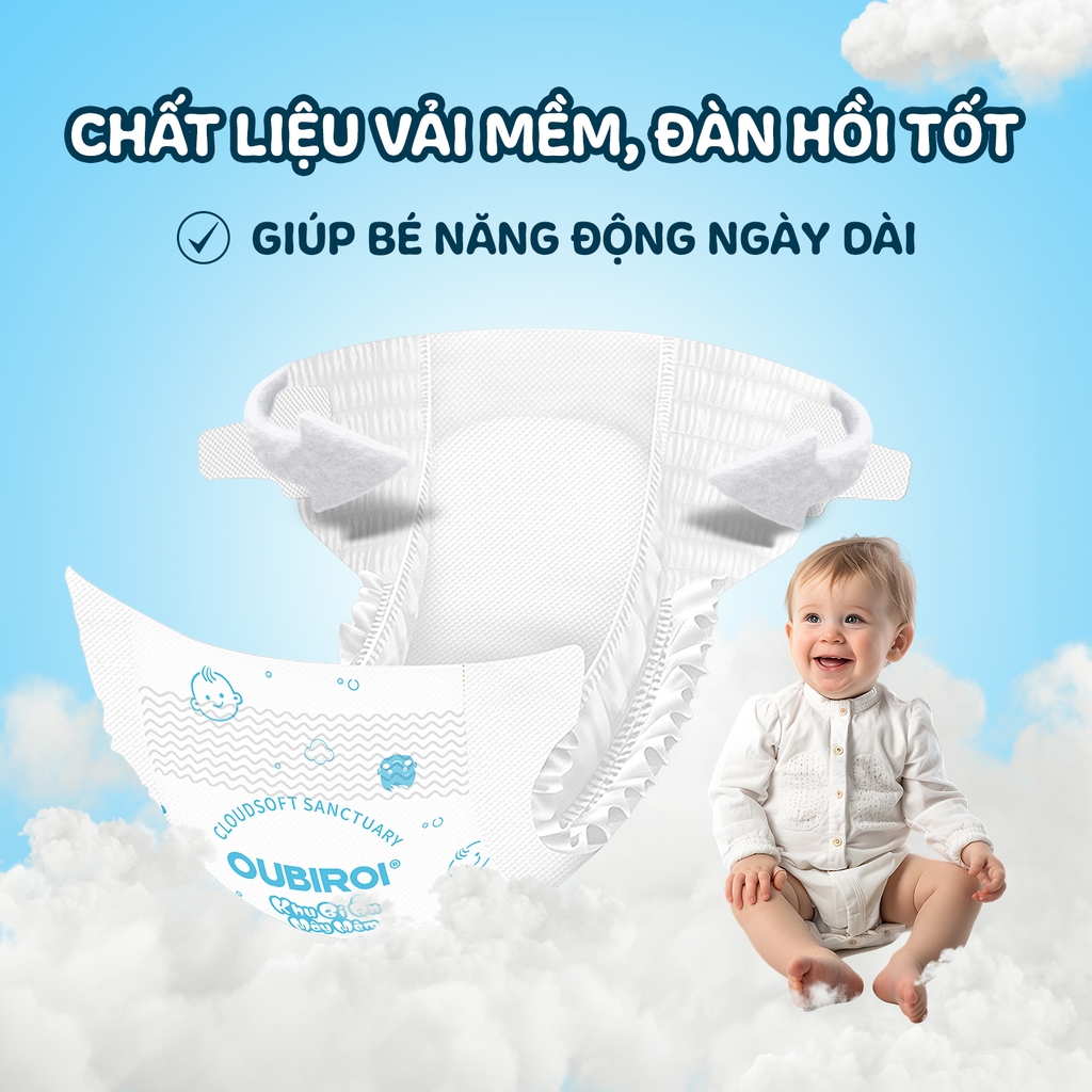 Tã dán trẻ em Oubiroi 60 miếng (NB)/6