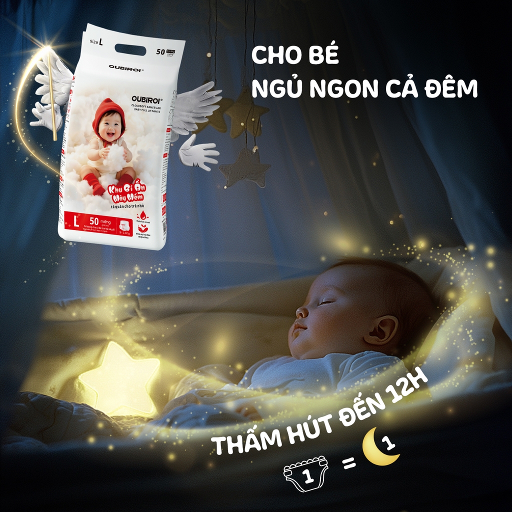 Tã quần trẻ em Oubiroi 44 miếng (3XL)/6