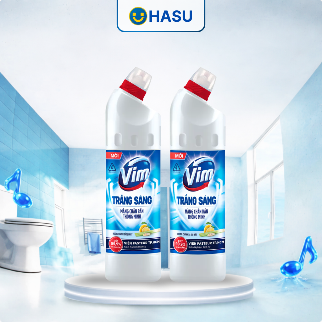 VIM tẩy rửa trắng sáng hương chanh sả 870ml