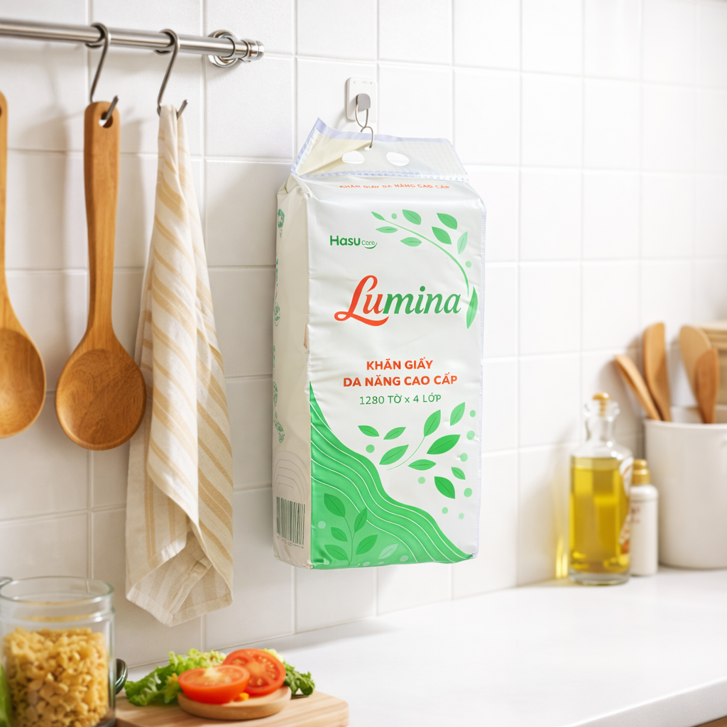 Giấy rút đa năng LUMINA 1280 tờ * 4 lớp
