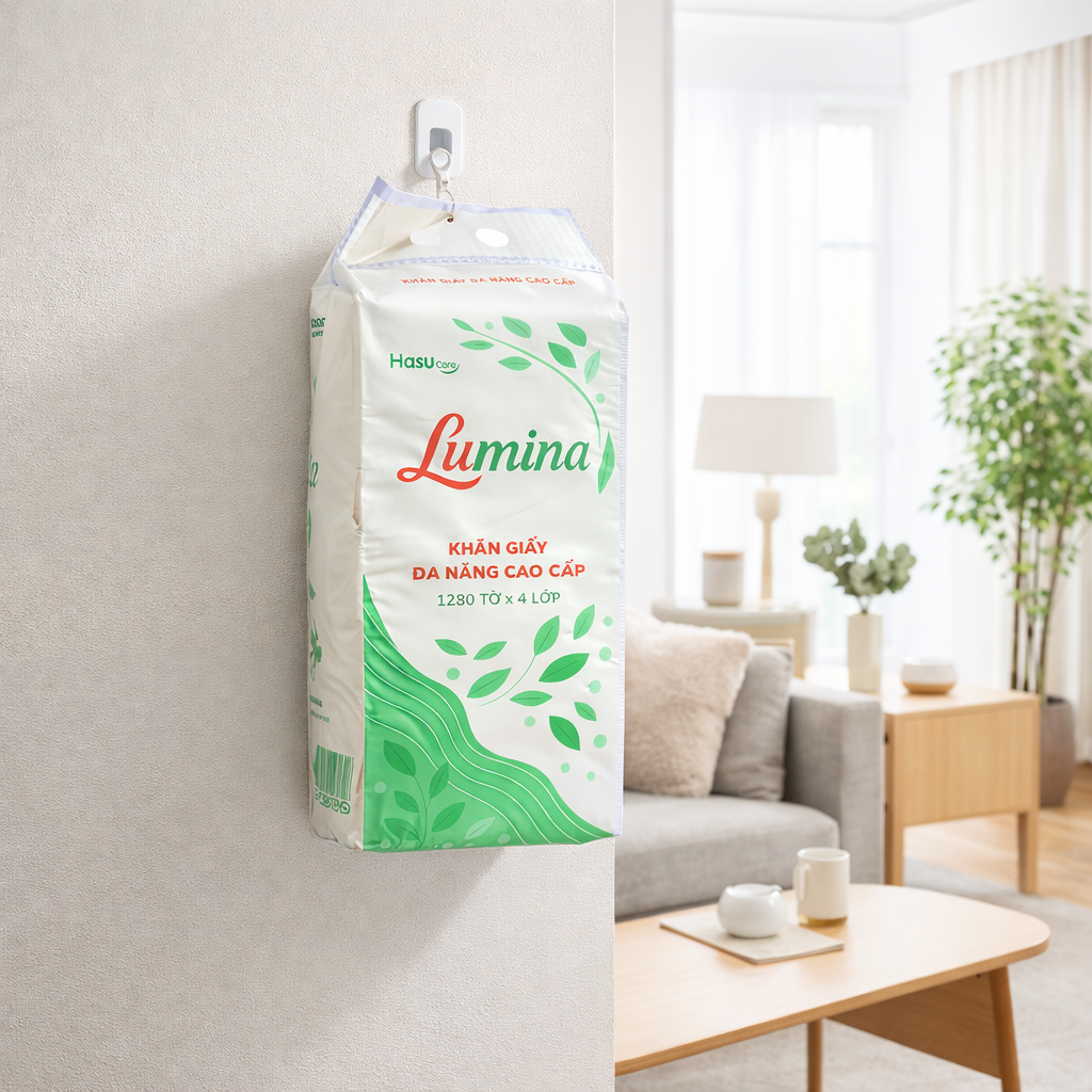 Giấy rút đa năng LUMINA 1280 tờ * 4 lớp