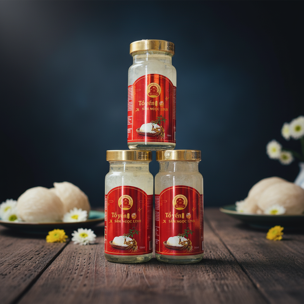 Yến Nuvi chưng sâm ngọc linh, hũ 150ML