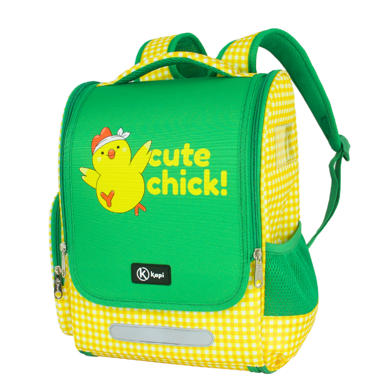 Balo Chống Gù Dành Cho Học Sinh Tiếu Học Lớp 1-3 KAPI Cute Chicken