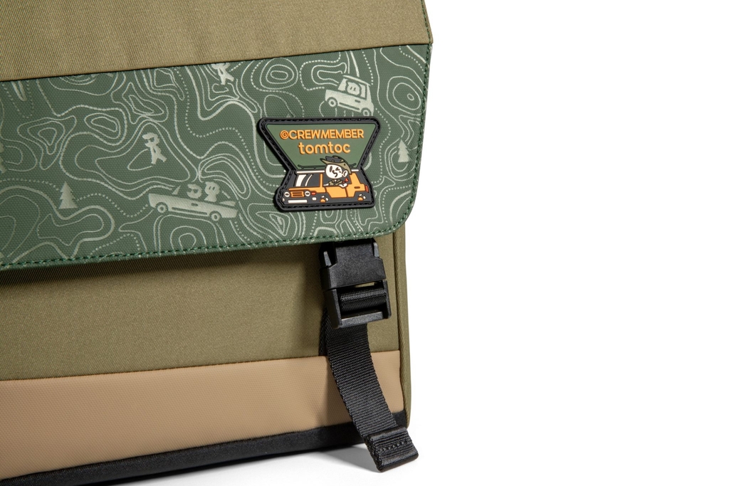 TÚI ĐEO CHÉO TOMTOC (USA) SLASH-T27 SHOULDER BAG GREEN T27S1T1GC