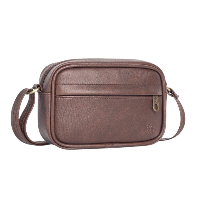 Túi đeo chéo da unisex FADODA FN09 vintage, cao cấp, gọn nhẹ, chống thấm nước, không bong tróc