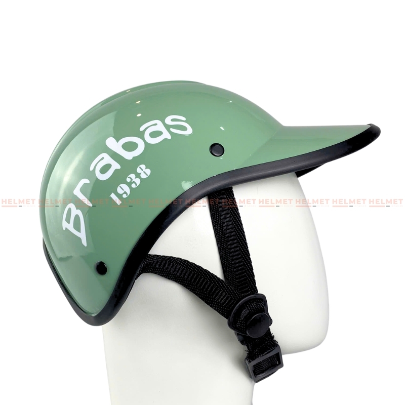 Mũ bảo hiểm lưỡi trai khoét đuôi 1/2 đầu LH Brabas 1938 - MBH kết nửa đầu nữ gọn nhẹ, năng động, che nắng