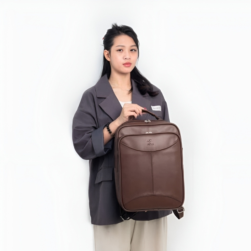 [CHÍNH HÃNG] Balo da laptop 14 inch PETLA LBA4 công sở thanh lịch - Nhiều ngăn, đứng form, chống thấm, không bong tróc
