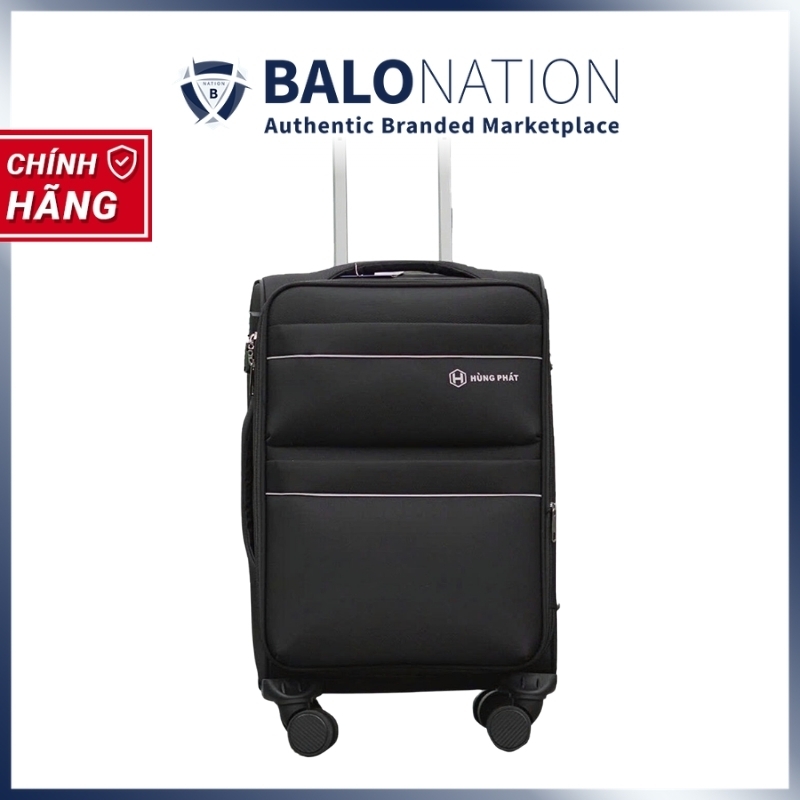 [CHÍNH HÃNG] Vali kéo vải HÙNG PHÁT 891 size ký gửi 24 inch - Nới rộng 25%, khóa 3 số, nhiều ngăn, trượt nước