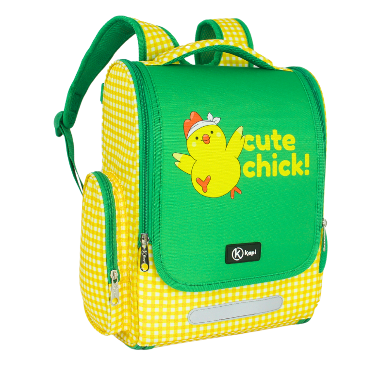 Balo Chống Gù Dành Cho Học Sinh Tiếu Học Lớp 1-3 KAPI Cute Chicken