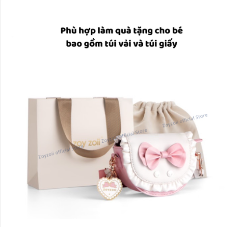 Túi đeo chéo cho bé Zoy Zoii da cao cấp cho bé Kid's Messenger Bag mã B22