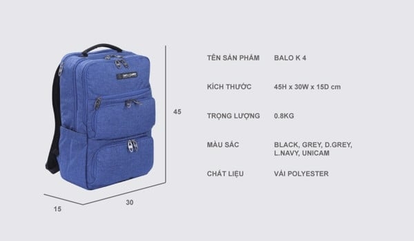 Balo Laptop 15.6 inch SimpleCarry K4